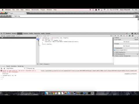 Using Snippits in the Chrome Dev Tools