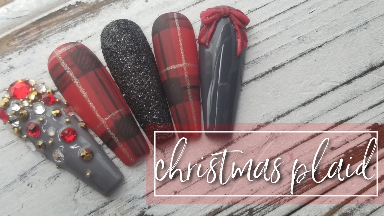 Easy Plaid Tutorial  • Christmas Plaid • Natasha Harton Nails