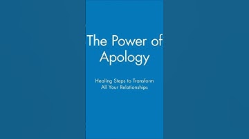 The Power of an Apology 🤝A real apology isn