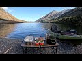 BIG RAINBOW TROUT catch and cook gourmet spring rolls from scratch