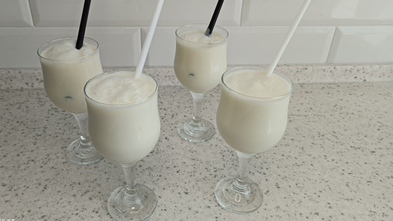 En sade KOKTEYL hazırlanması. En basit Milkshake tarifi - YouTube