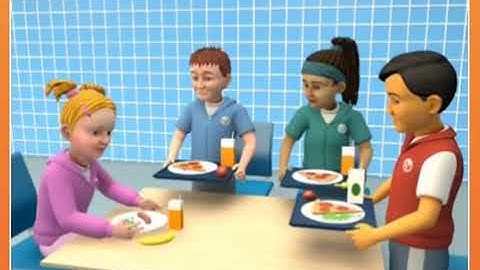 Unit 4 Lunchtime Story Super Minds 1 (the Pizza) page 50, 51