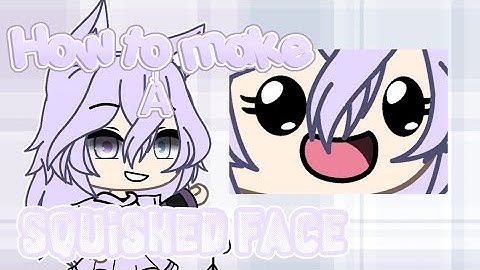 How to make a squished face in Gacha life!||•Purple_Gacha•