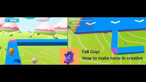 Fall Guys Creative : How to make turns  in a level