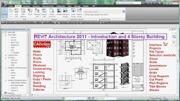 REVIT Introduction and 4 Storey Building - CADclips