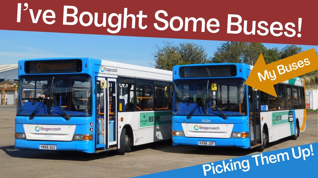 Я купил два автобуса по выгодной цене.