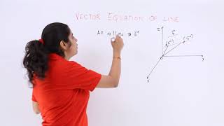 Class 12th – Vector Equation of Line Passing Through 1 Point | Tutorials Point