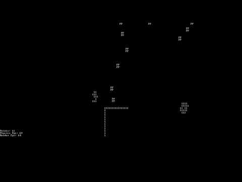 Ascii Asteroids Game