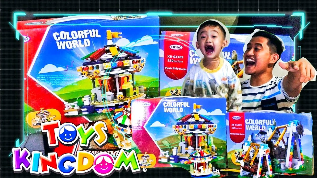 Xingbao Brick Colorful World Merry Go Round Block XB-01107 - Lego Wahana permainan anak