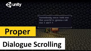 How to do great scrolling dialogue text in Unity