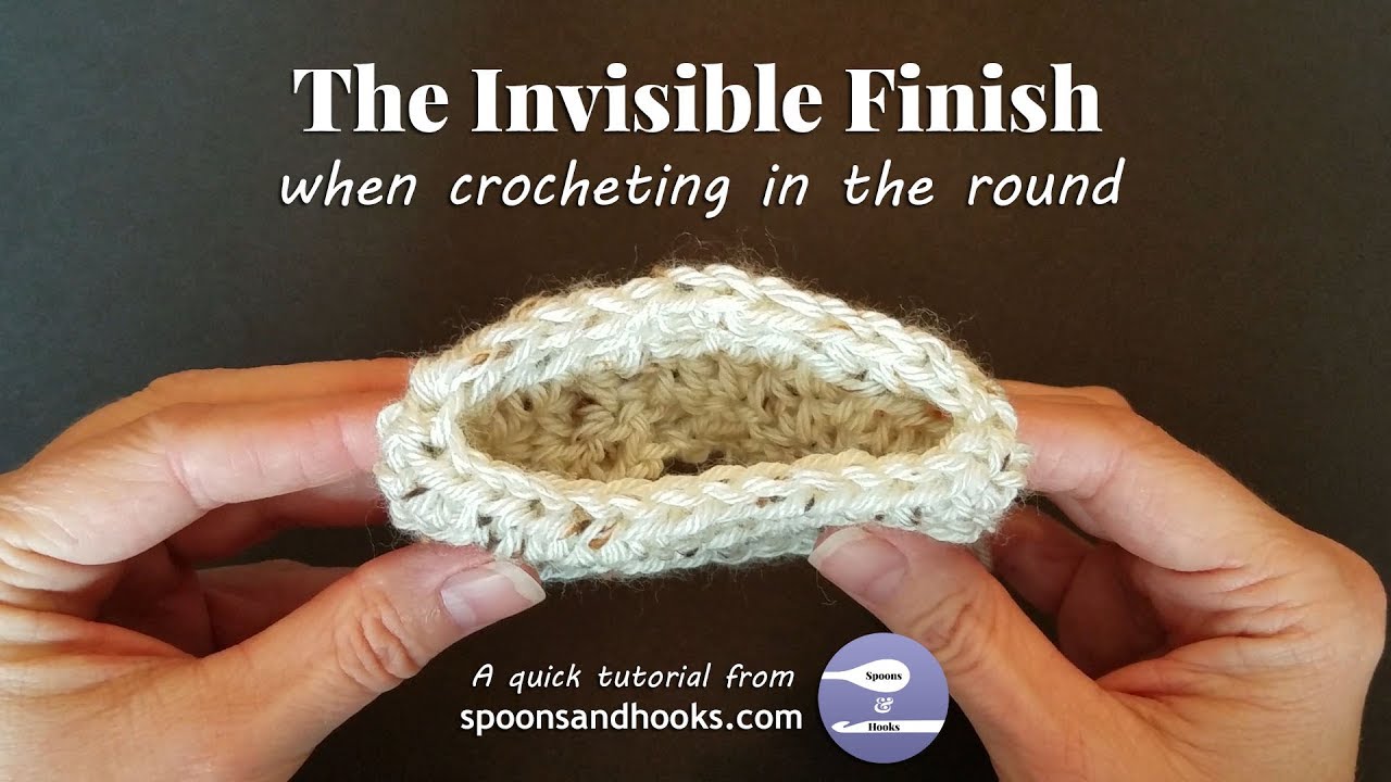 Quick Tutorial The invisible finish when crocheting in the round YouTube