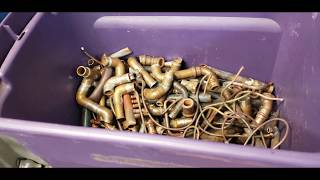 How to process and sort Copper pipe and Brass fittings for CASH. Make money from home part time 2020