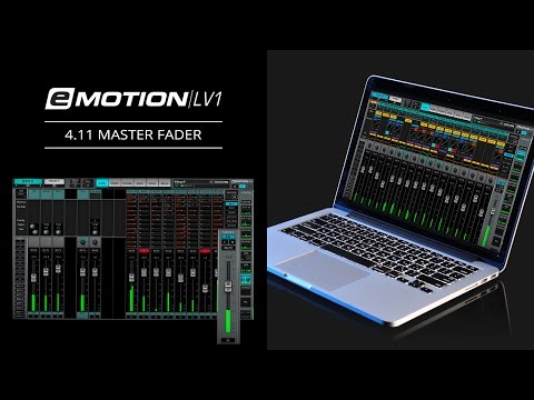 eMotion LV1 Tutorial 4.11: Mixer Window – Master Fader