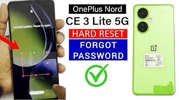 OnePlus Nord CE 3 Lite 5G : Hard Reset/ Forgot Password/ PIN Unlock💥Very Easy Trick
