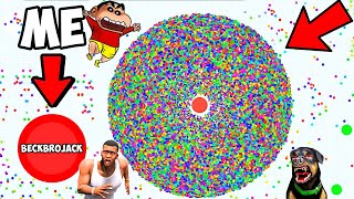 SHINCHAN PLATY AGAR.IO AND EAT EVERYTHING IN THE WORLD | NOOB VS PRO VS HACKER | DREAM SQUAD OP