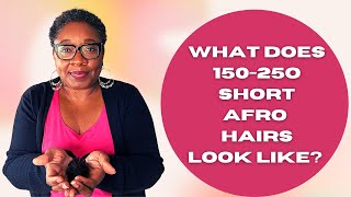 Hair Loss & Early Scarring Alopecia | What does 150-250 hairs look like | Teeny Weeny Afro (TWA)