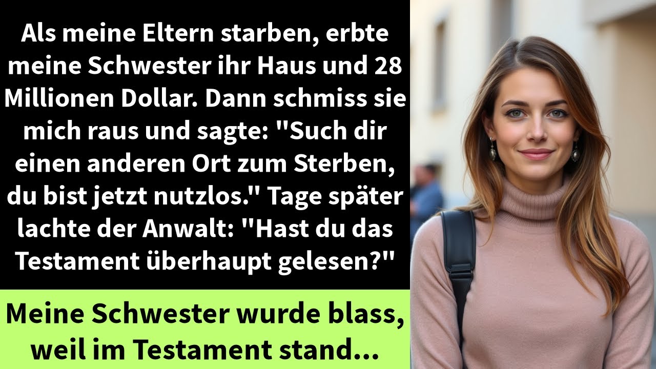 Als meine Eltern starben, erbte meine Schwester ihr Haus und 28 Millionen Dollar.