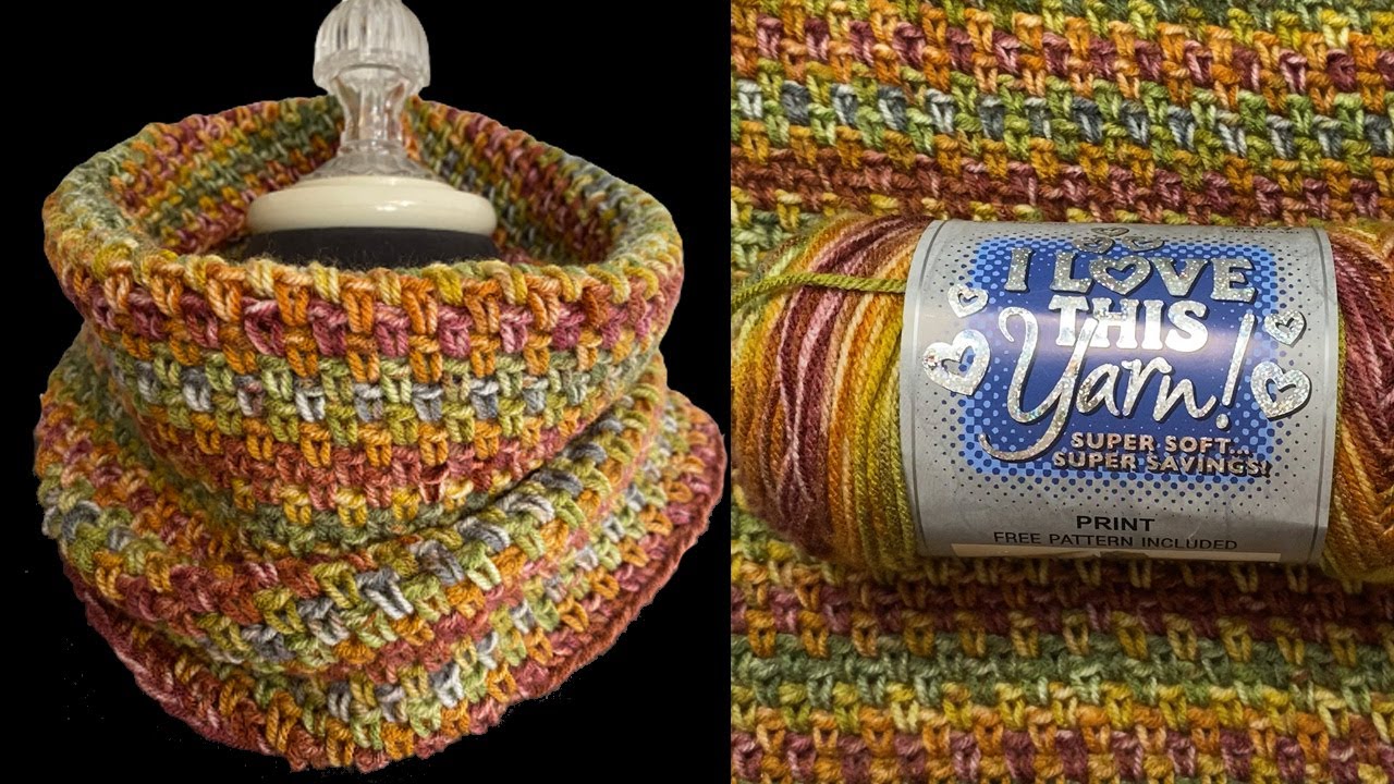 Variegated Yarn? No Problem! Do This Stitch and Crochet Cowl 