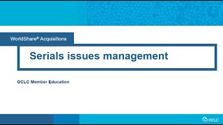 Serials Issues Management