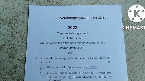 +3 (BSC) 5th Semester, Botany Core-12 (Plant Physiology) Question Paper 2021 || Utkal University ||