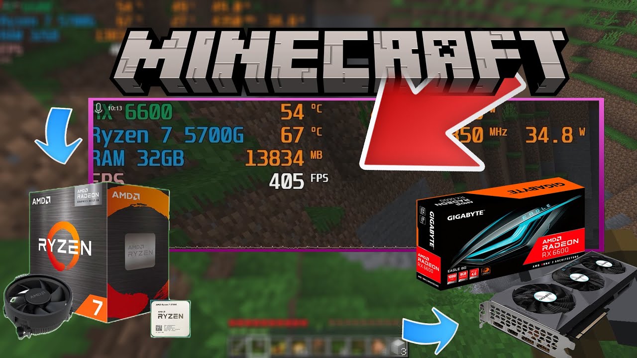 Ryzen 7 5700G | RX 6600 | Minecraft - YouTube