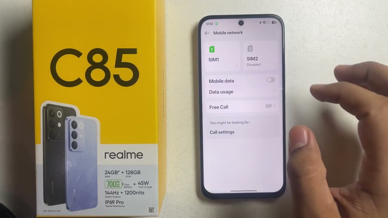 Realme C85/C85 Pro: How to Enable Sim Card