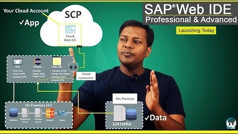 SAP Web IDE | SAP® Web IDE Professional & Advanced With SCP, S/4 HANA & Cloud Connector Architecture