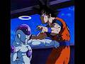Goku gets revenge on Freeza by punching him in the stomach and saying that his hand just slipped #db