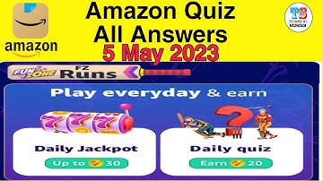 Amazon FZ Runs Quiz Answers Today | Amazon Spin and Win Quiz Answers Today | Technical Sachin