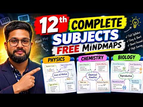 12th Complete Subjects Free Mindmaps | Physics | Chemistry | Biology | @JRCollege