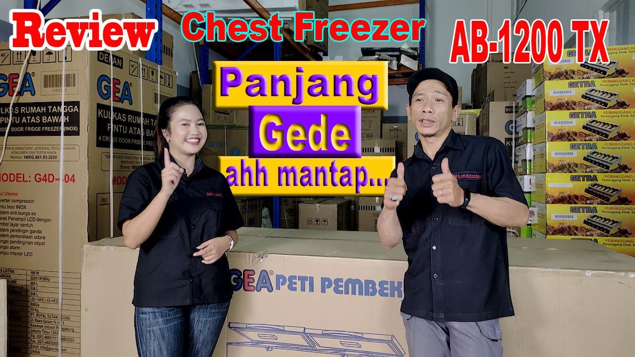 Review Chest Freezer Indonesia GEA AB1200TX Freezer Box PANJANG