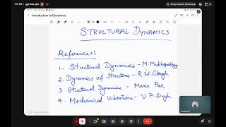 Structural Dynamics | 221 TCE 008 | M.Tech CADS | Lecture 01