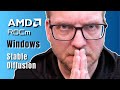AMD ROCm under WINDOWS Status Update. ZLUDA with SD.next as the best alternative (Tutorial).