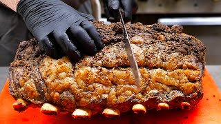 American Food  PRIME RIB, FILET MIGNON, AND BONE IN RIBEYE STEAKS The Log Cabin Steakhouse Illinois