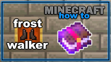 How to Get and Use Frost Walker Enchantment in Minecraft! | Easy Minecraft Tutorial