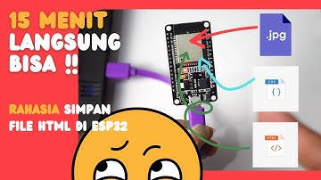 Cara Gampang pakai SPIFFS, Simpan HTML dan CSS file di dalam SPIFFS ESP32