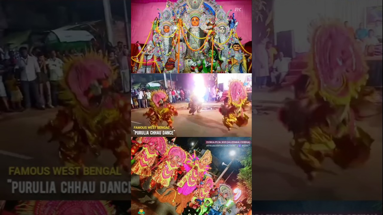 #Purulia #Chhau 🎭 Dance | Semi #Classical | #DurgaPuja2025 Special | #ILoveJALESWAR #INDIA 🤗🎉❤️