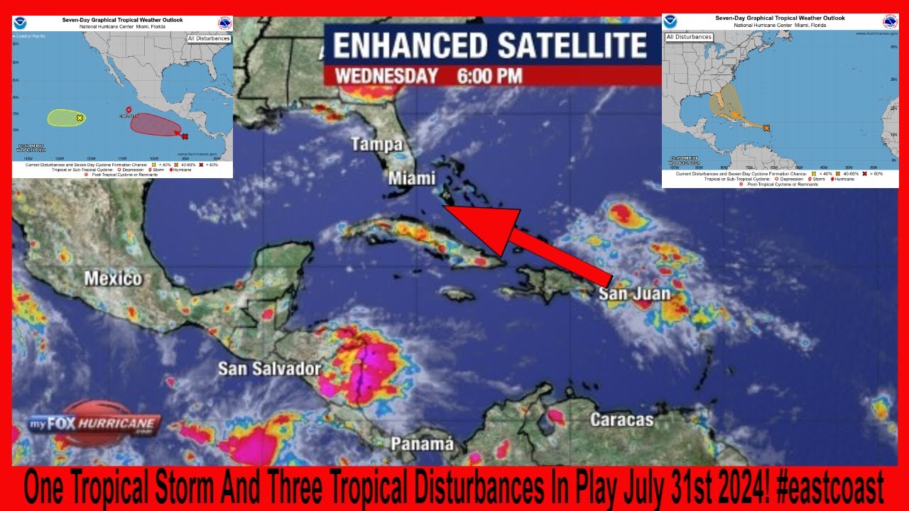 One Tropical Storm And Three Tropical Disturbances In Play July 31st ...
