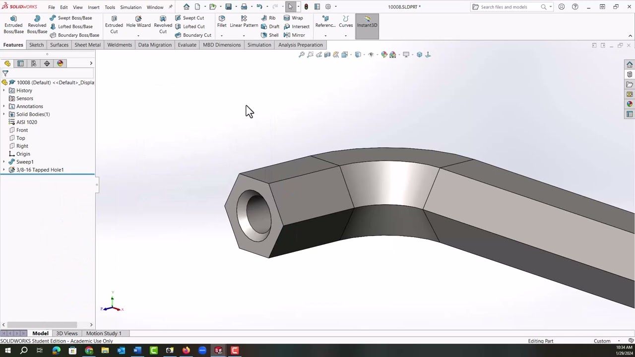 Cutting One Assembly Part Using Another