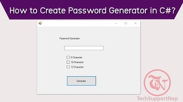 How to Create Password Generator in C#.NET? [Easy Way]