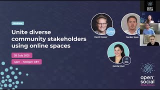 Webinar: Unite diverse community stakeholders using online spaces