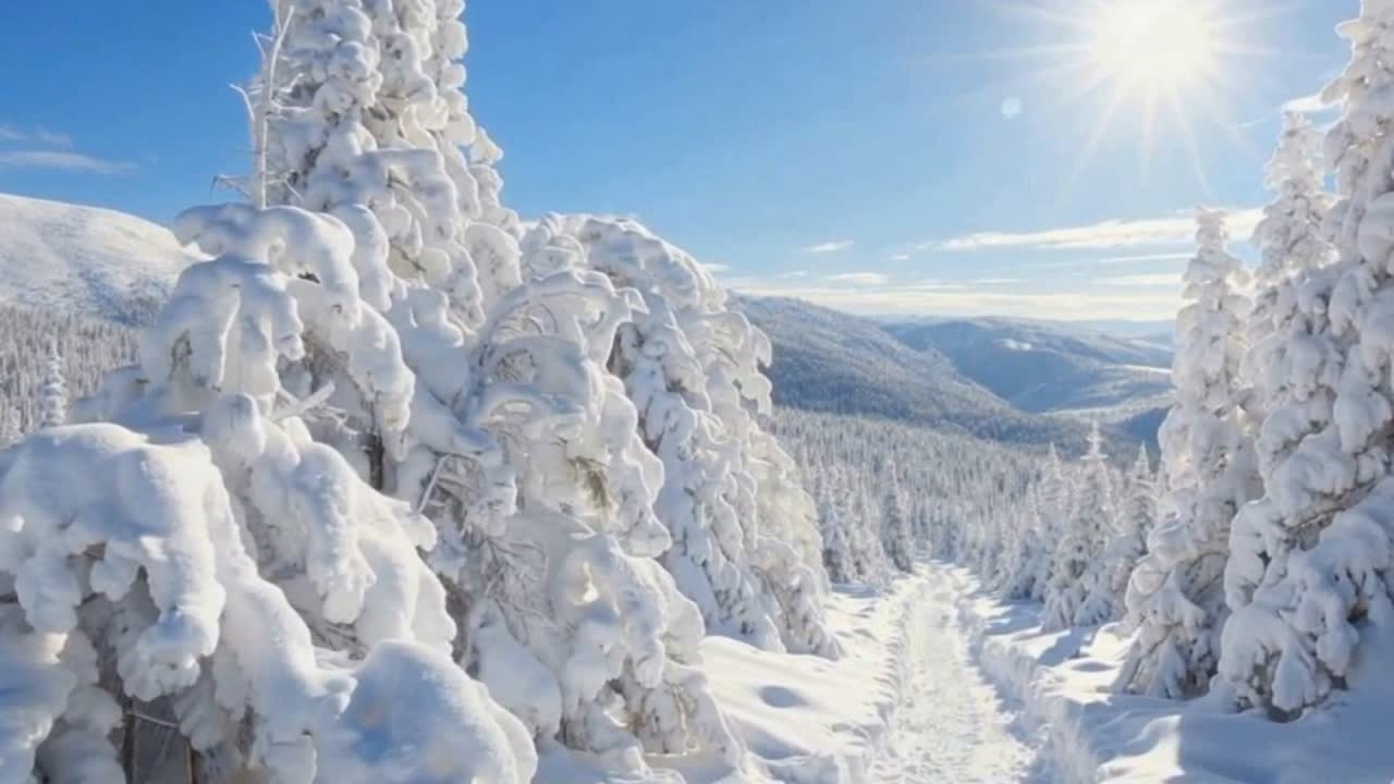 The Magic of Winter  Nature Ambience & Soft Piano for Relaxing Mood