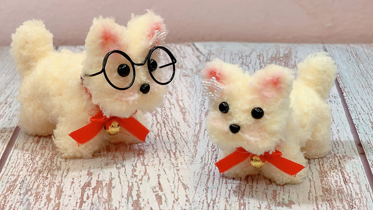 モール人形の作り方 🐶 韓国で大人気なぬいぐるみキーリングを作り