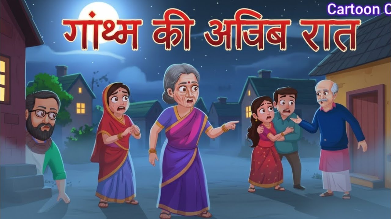 Gaon Ki Ajeeb Raat | Hindi Moral Story Cartoon | Sachai Aur Sanskar ...