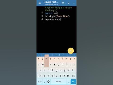 How to Use Math.sqrt function in Python #shorts #viral #python Python ...