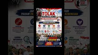 Radikalisme merusak persatuan bangsa. Bantu lawan!