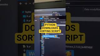 Thats how I clean downloads folder 🤓☝️ #windows #sorting #files #script#python #gaming #windowsguy