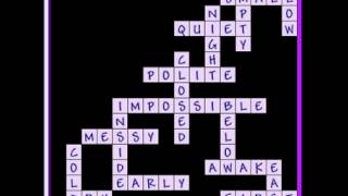 level two: Opposites crossword solution