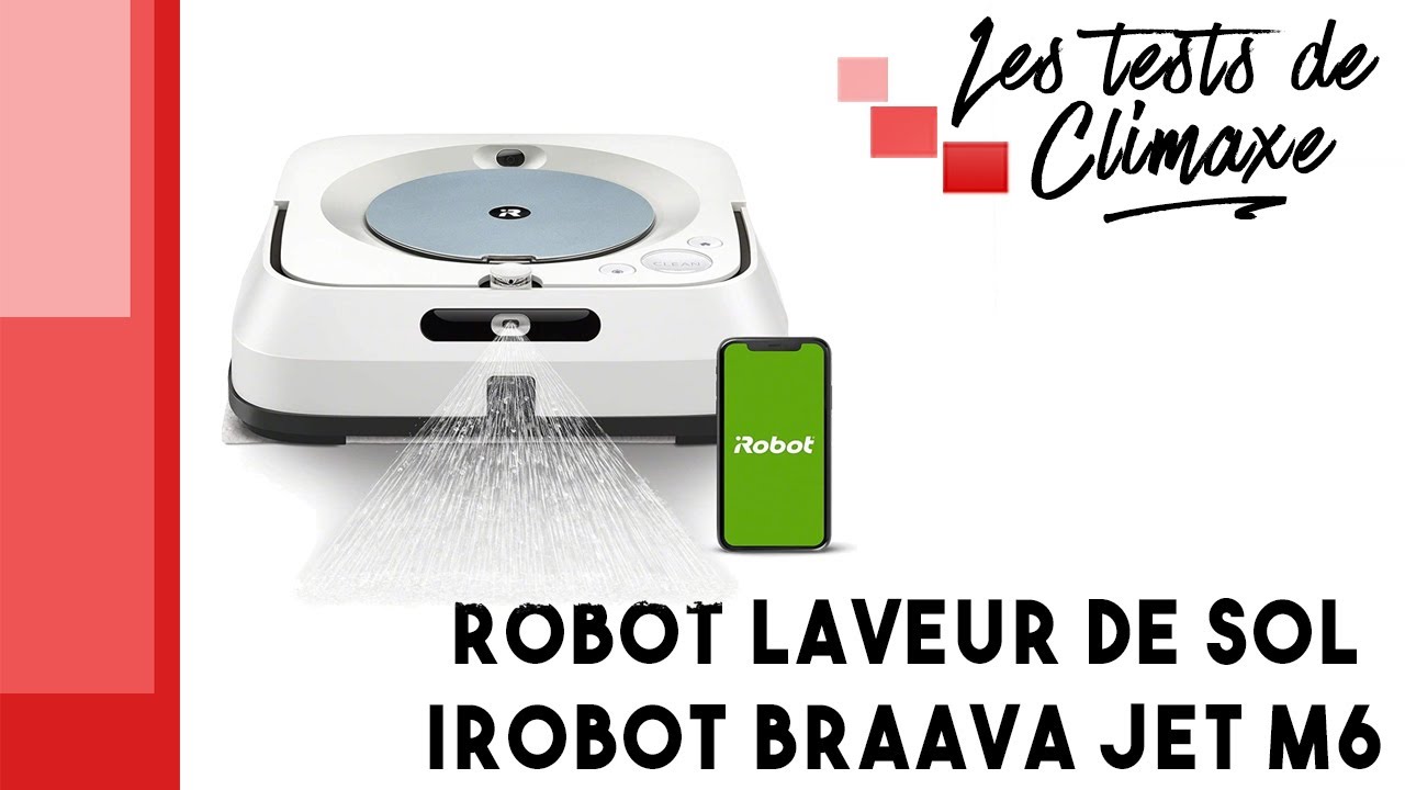 Test d'un robot laveur de sol iRobot Braava Jet m6 