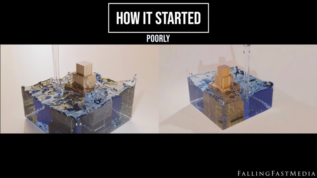 Blender 2.9 Fluid Simulation Cycles scene start - YouTube